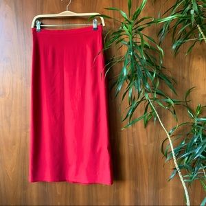 Dolce & Gabbana Red Pencil Skirt